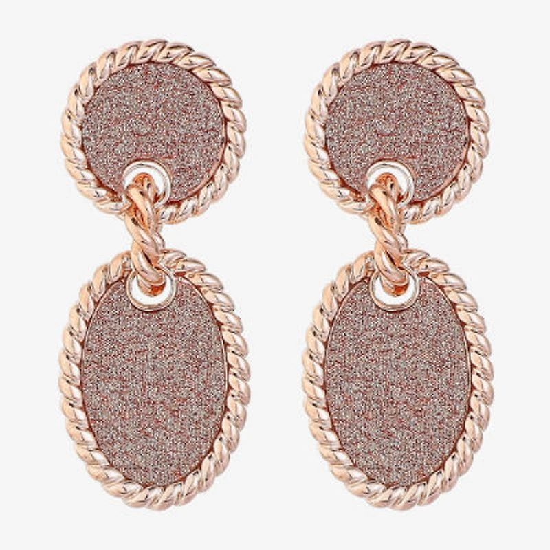 Monet Jewelry Womens Oval Hypoallergenic Drop Earrings