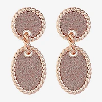 Monet Jewelry Womens Oval Hypoallergenic Drop Earrings