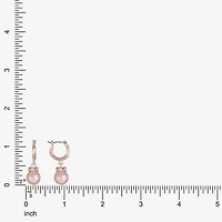 Monet Jewelry Rose Gold Womens Glass Simulated Pearl Round Hypoallergenic Drop Earrings