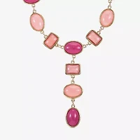 Liz Claiborne Womens Blue 18 Inch Y Necklace