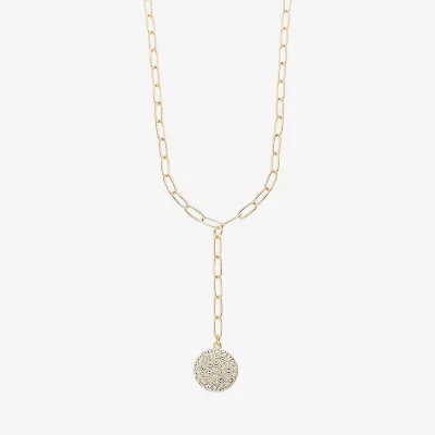 Liz Claiborne Womens Glass 18 Inch Y Necklace