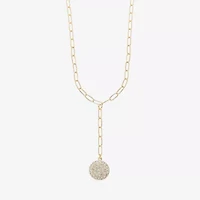 Liz Claiborne Womens Glass 18 Inch Y Necklace