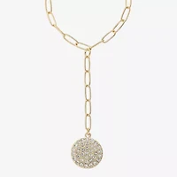 Liz Claiborne Womens Glass 18 Inch Y Necklace