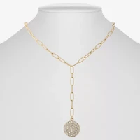 Liz Claiborne Womens Glass 18 Inch Y Necklace