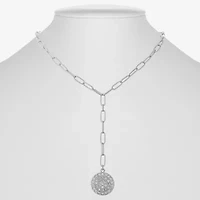 Liz Claiborne Womens Glass 18 Inch Y Necklace
