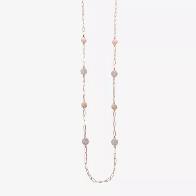 Liz Claiborne Womens Glass 36 Inch Strand Necklace