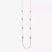 Liz Claiborne Womens Glass 36 Inch Strand Necklace