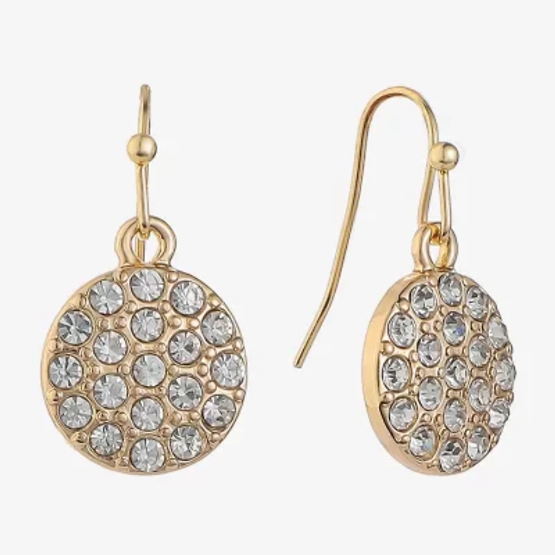 Liz Claiborne Womens Glass Drop Earrings