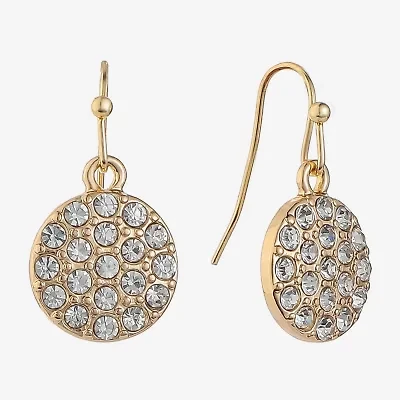 Liz Claiborne Womens Glass Drop Earrings