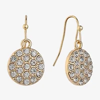 Liz Claiborne Womens Glass Drop Earrings