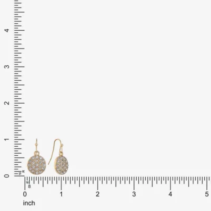 Liz Claiborne Womens Glass Drop Earrings