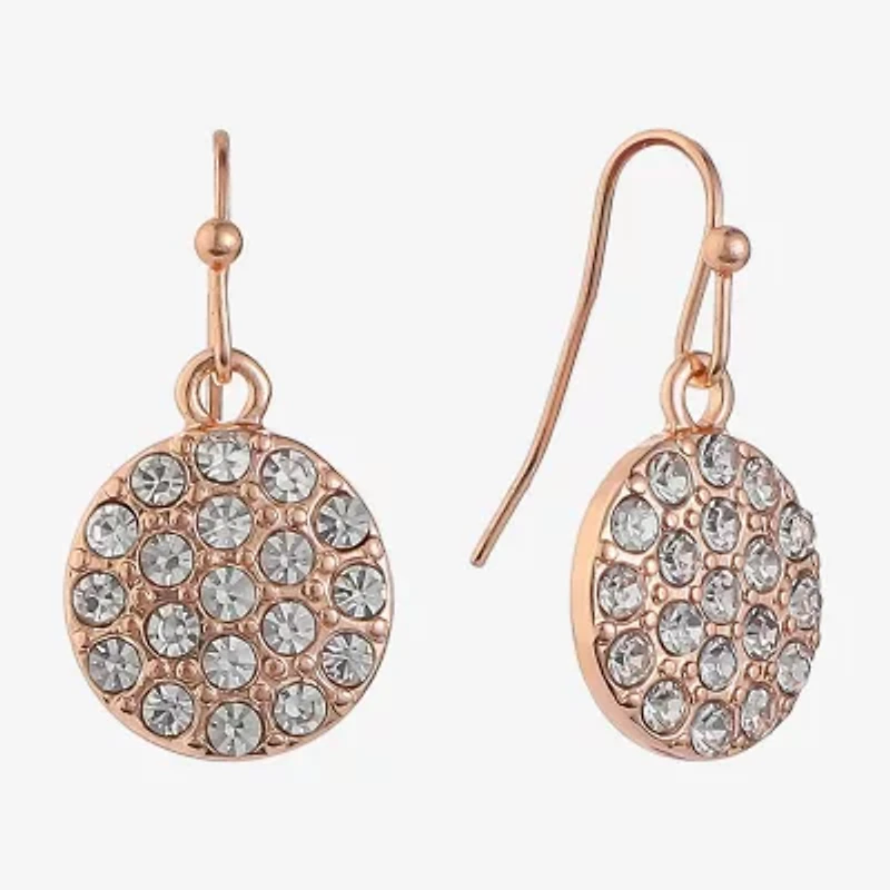 Liz Claiborne Womens Glass Drop Earrings
