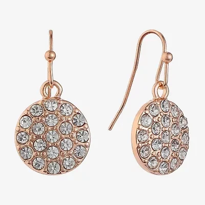 Liz Claiborne Womens Glass Drop Earrings