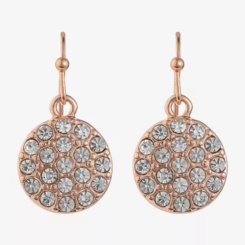 Liz Claiborne Womens Glass Drop Earrings