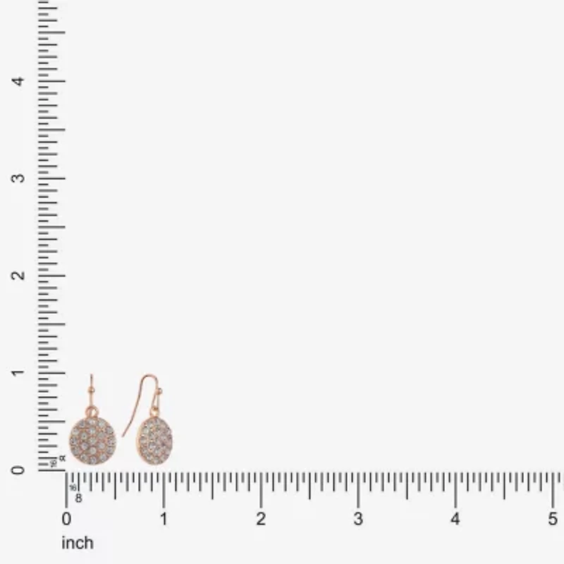Liz Claiborne Womens Glass Drop Earrings