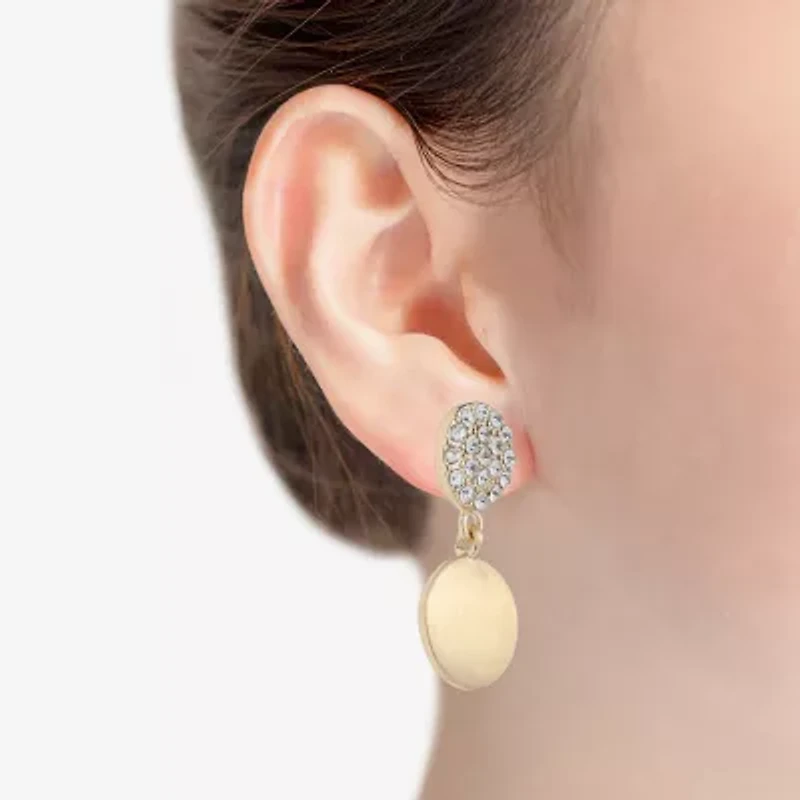 Liz Claiborne Womens Glass Hypoallergenic Drop Earrings