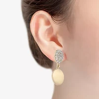Liz Claiborne Womens Glass Hypoallergenic Drop Earrings