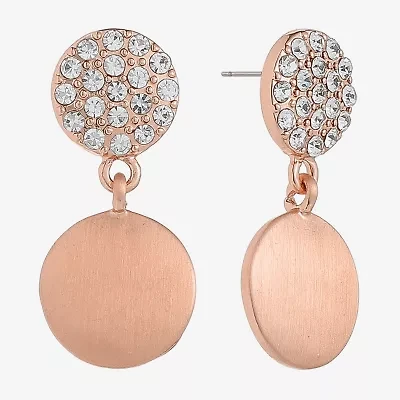 Liz Claiborne Womens Glass Hypoallergenic Drop Earrings
