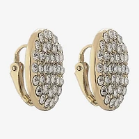 Liz Claiborne Womens Glass Clip On Earrings
