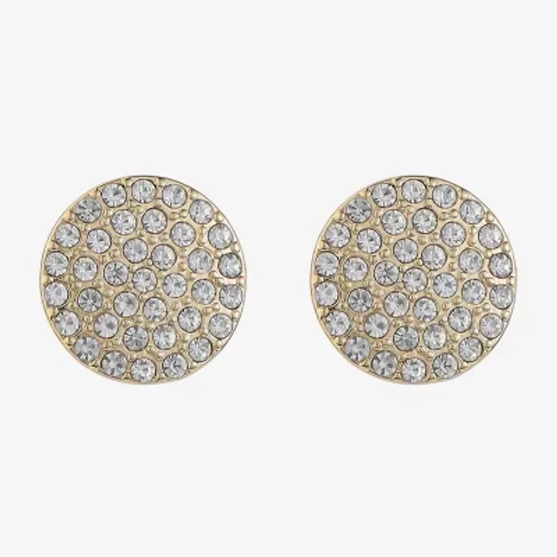 Liz Claiborne Womens Glass Clip On Earrings