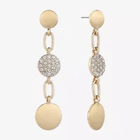 Liz Claiborne Womens Glass Hypoallergenic Drop Earrings