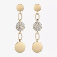 Liz Claiborne Womens Glass Hypoallergenic Drop Earrings