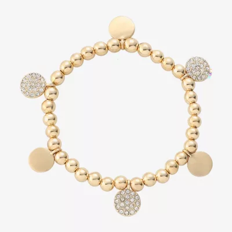 Liz Claiborne Womens Glass Stretch Bracelet