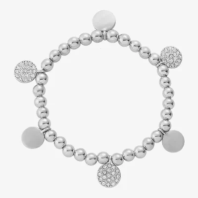 Liz Claiborne Womens Glass Stretch Bracelet