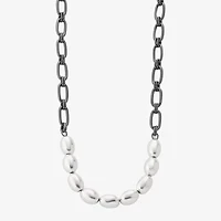 Liz Claiborne Two Tone Womens 17 Inch Collar Necklace