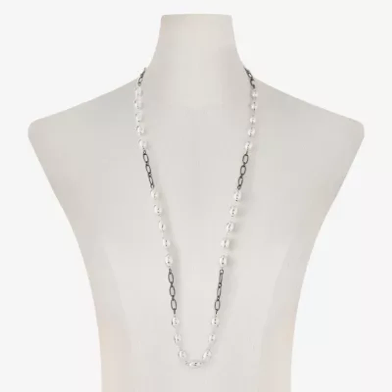 Liz Claiborne Two Tone Womens 36 Inch Strand Necklace