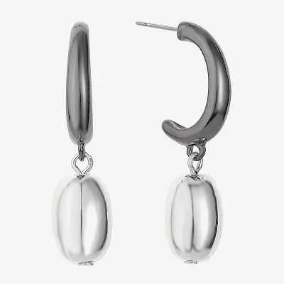 Liz Claiborne Two Tone Womens Hypoallergenic Drop Earrings