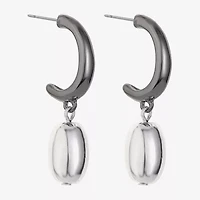 Liz Claiborne Two Tone Womens Hypoallergenic Drop Earrings