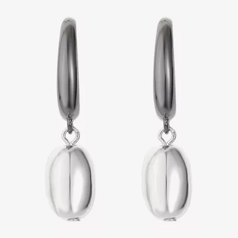 Liz Claiborne Two Tone Womens Hypoallergenic Drop Earrings
