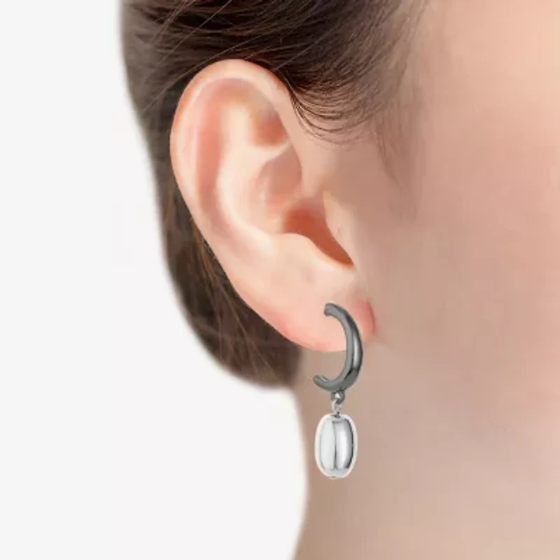 Liz Claiborne Two Tone Womens Hypoallergenic Drop Earrings