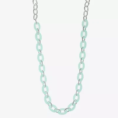 Liz Claiborne Womens 17 Inch Link Necklace
