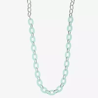 Liz Claiborne Womens Inch Link Necklace
