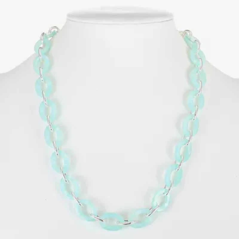 Liz Claiborne Womens Inch Link Necklace
