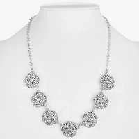 Monet Jewelry Timeless Rose Womens 17 Inch Collar Necklace