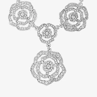 Monet Jewelry Timeless Rose Womens Glass 18 Inch Y Necklace
