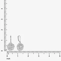 Monet Jewelry Timeless Rose Womens Glass Flower Drop Earrings