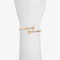 Liz Claiborne Gold Tone Womens Cuff Bracelet