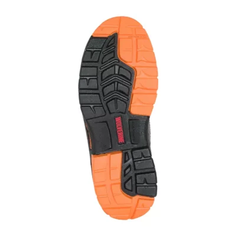 Wolverine Mens Overpass Waterproof Flat Heel Work Boots