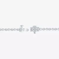 Floating Diamonds (F / Vs2) Womens 5 CT. T.W. Lab Grown White Diamond 14K White Gold 7.25 Inch Tennis Bracelet