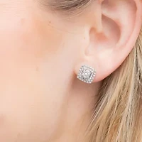 Diamond Blossom Womens 1 CT. T.W. Natural White Diamond 10K Gold 2-pc. Jewelry Set