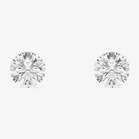 Floating Diamonds (F / Vs2) 1/2 CT. T.W. Lab Grown White Diamond 14K White Gold 4.2mm Round Stud Earrings