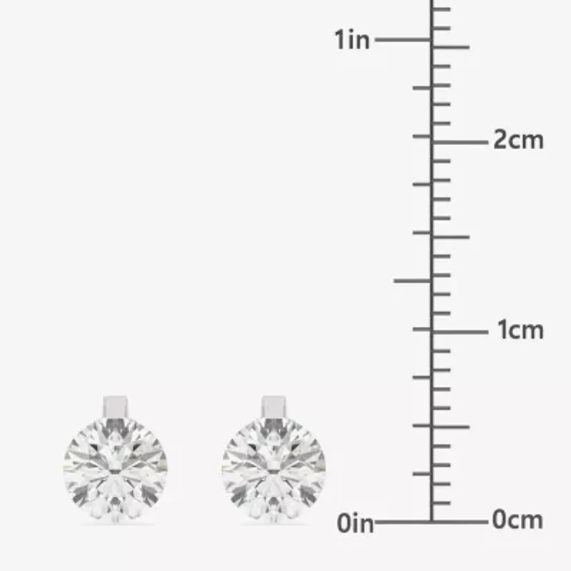 Floating Diamonds (F / Vs2) Womens 2 CT. T.W. Lab Grown White Diamond 14K White Gold Round Jewelry Set
