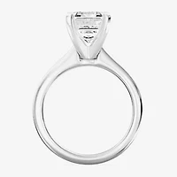(F / VS1) Womens 5 CT. Lab-Grown White Diamond 14K Gold Emerald-cut Solitaire Engagement Ring