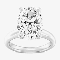 (F / VS1) Womens 5 CT. Lab-Grown White Diamond 14K Gold Oval Solitaire Engagement Ring