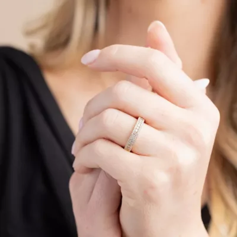 Womens 1/2 CT. T.W. Natural White Diamond 14K Gold Anniversary Wedding Band