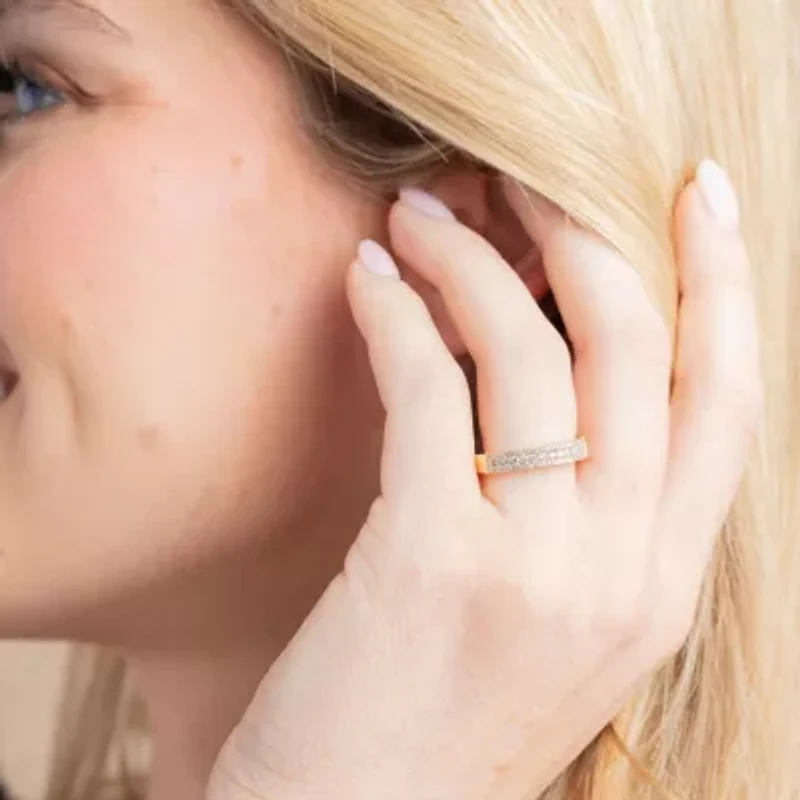 Womens 1/2 CT. T.W. Natural White Diamond 14K Gold Anniversary Wedding Band